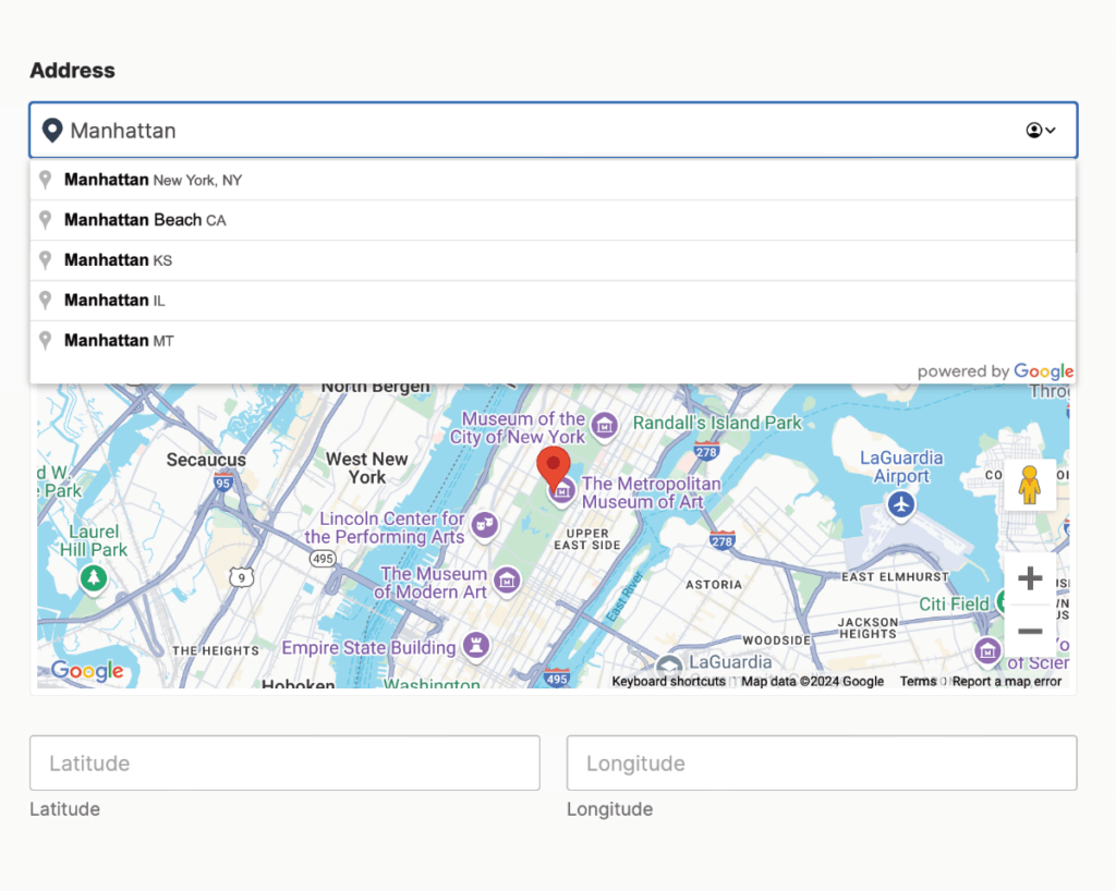Address Field Browser Address Field - WPForms Geolocation
