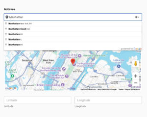 Geolocation Fields in Front-end WPForms