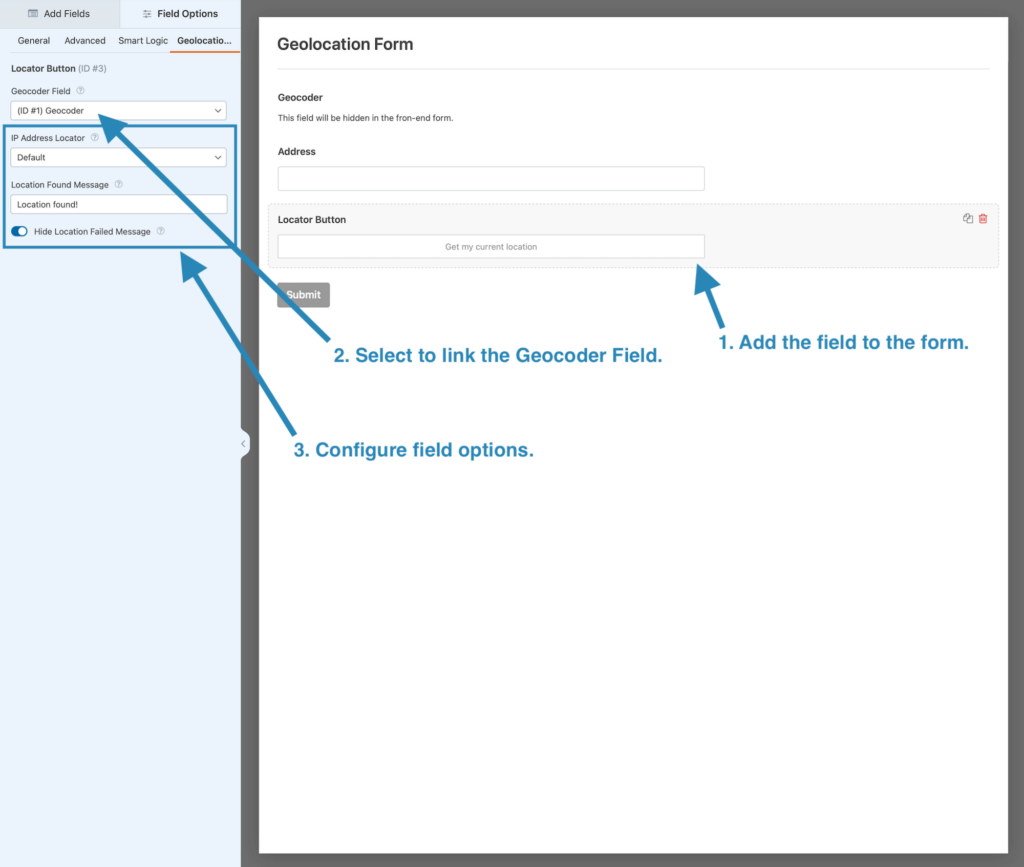 Adding a Locator Button for automatic location detection