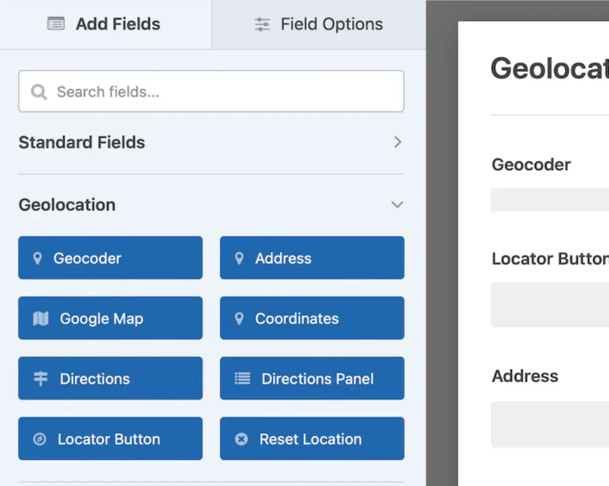 WPForms Geolocation Fields