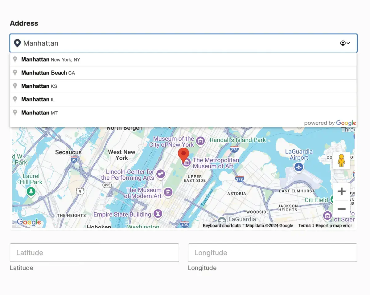 Geolocation Fields in Front-end WPForms